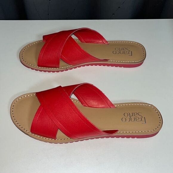 Franco Sarto -Quentin Red Sandal size 8.5 - Picture 3 of 7